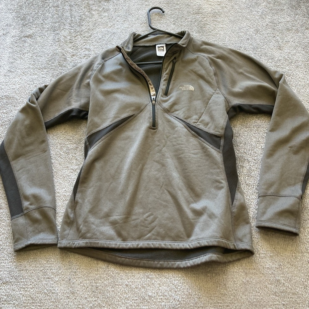 North Face Flight Series Jacket‎ Mens M Gray Black Softshell Zip
